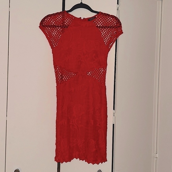 Topshop Dresses & Skirts - Red Lace Dress​​​​​​​​​​​
